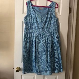 Blue dress by eShakti